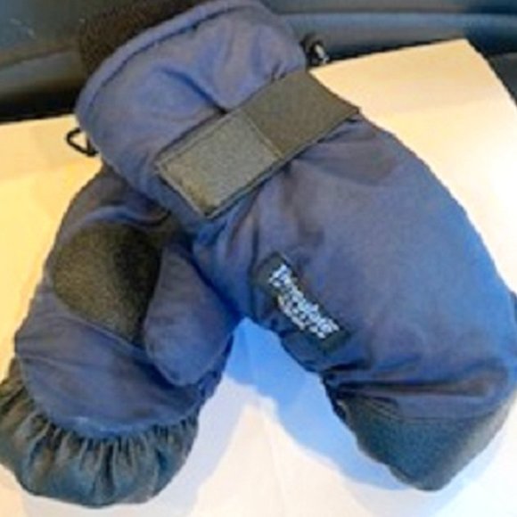 Toddlers and Baby Mittens Thinsulate Winter Snow Waterproof Gloves Blue - Picture 1 of 5